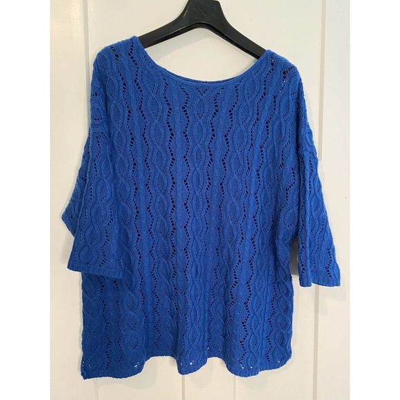 Lane Bryant Short Sleeve Sweater Womens Size 18 Made USA Lightweight‎ Summer EUC - Picture 1 of 7
